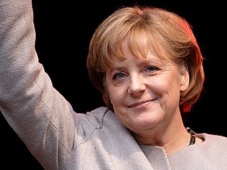 Angela Merkel, the Chancellor of Germany, in 2008